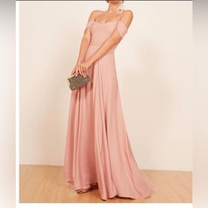 Reformation Dress. Poppy Dress in Blush.